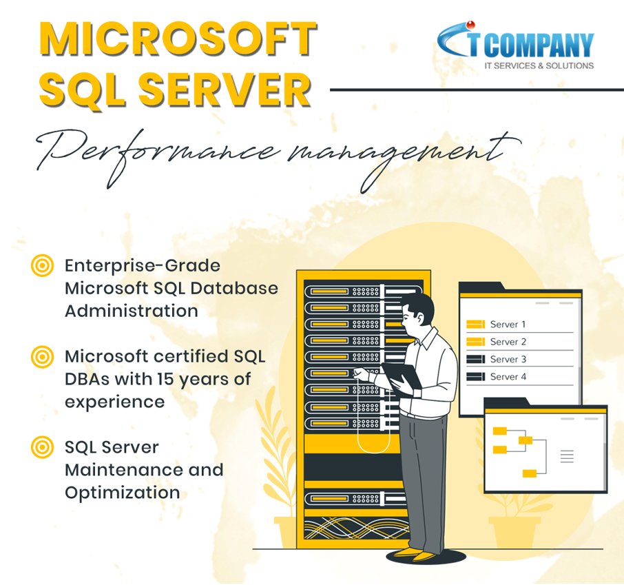 ITCompany_Co's tweet image. IT Company's SQL Services offers active, flexible Microsoft SQL Server administration services to increase speed and stability, as well as data protection and dependability. Improved client service is delivered by faster SQL servers with optimal uptime!
#sqlservers #microsoft...