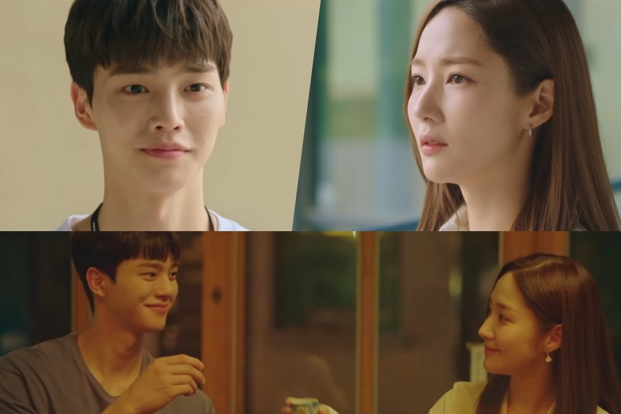 soompi's tweet photo. WATCH: #ParkMinYoung Finds Herself Falling For #SongKang In “#ForecastingLoveAndWeather” Highlight Reel
https://t.co/gwQa6E9yQK https://t.co/y9ZrsAxV9e