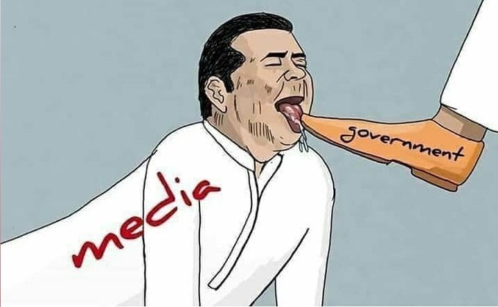Is the current situation of Our Media Bcoz they are not Showing the news of #JusticeForArmyStudents . All godi media is silent on students Digital Protest.