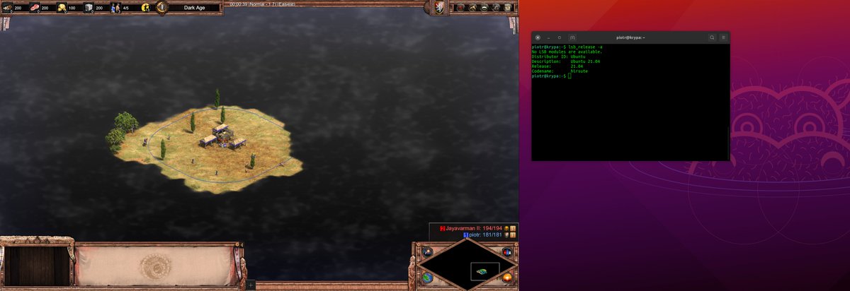 piotrprz's tweet image. Age of Empires II DE. By Microsoft. Running on Linux.
WOLOLOOOOOOOO!
The year of #DesktopLinux might be closer than ever!