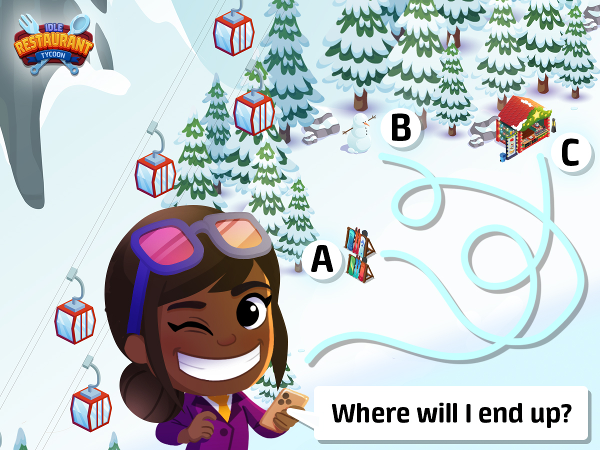 Idle_Restaurant's tweet photo. ❄️ Winter is a slippery slope to a world of great winter fun! Which frosty activity will cool Kathy end up at? ⛄🏂🍲

#IdleRestaurantTycoon #WinterActivity #FrostyFun #Snow #IdleGames https://t.co/SwgtNcSwhy