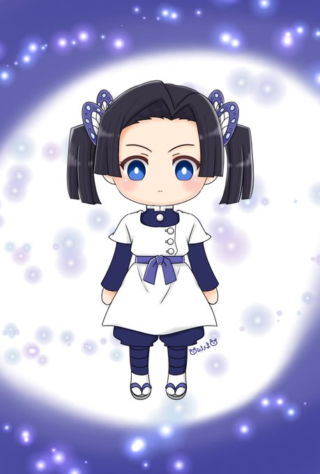 ひろっくまさんがTwitterに投稿した神崎アオイ(鬼滅の刃)のイラスト。