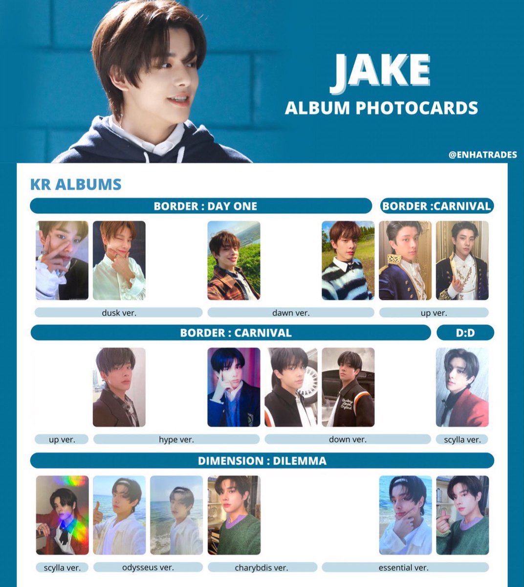 wtsunjake's tweet photo. ꒰ wts lfb ph #sunjakesells ꒱
✷ enhypen jake album photocards quitting sale
— 6,530 php (6,300 if payo)
dp 1,000 non refundable then can pay 1-2 weeks rem bal
read details below ! https://t.co/hjufrwoNgt