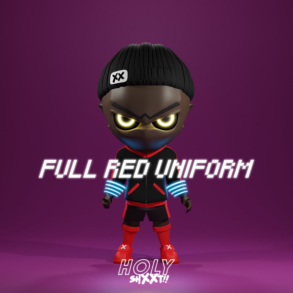 🩸full red uniform🩸

For more info
 👉🏻 discord.gg/holyshxxtnft
🔗 holyshxxt.io 

#SneakPeek #opensea #nft #artwork #soccer #football #soccerskills #games
