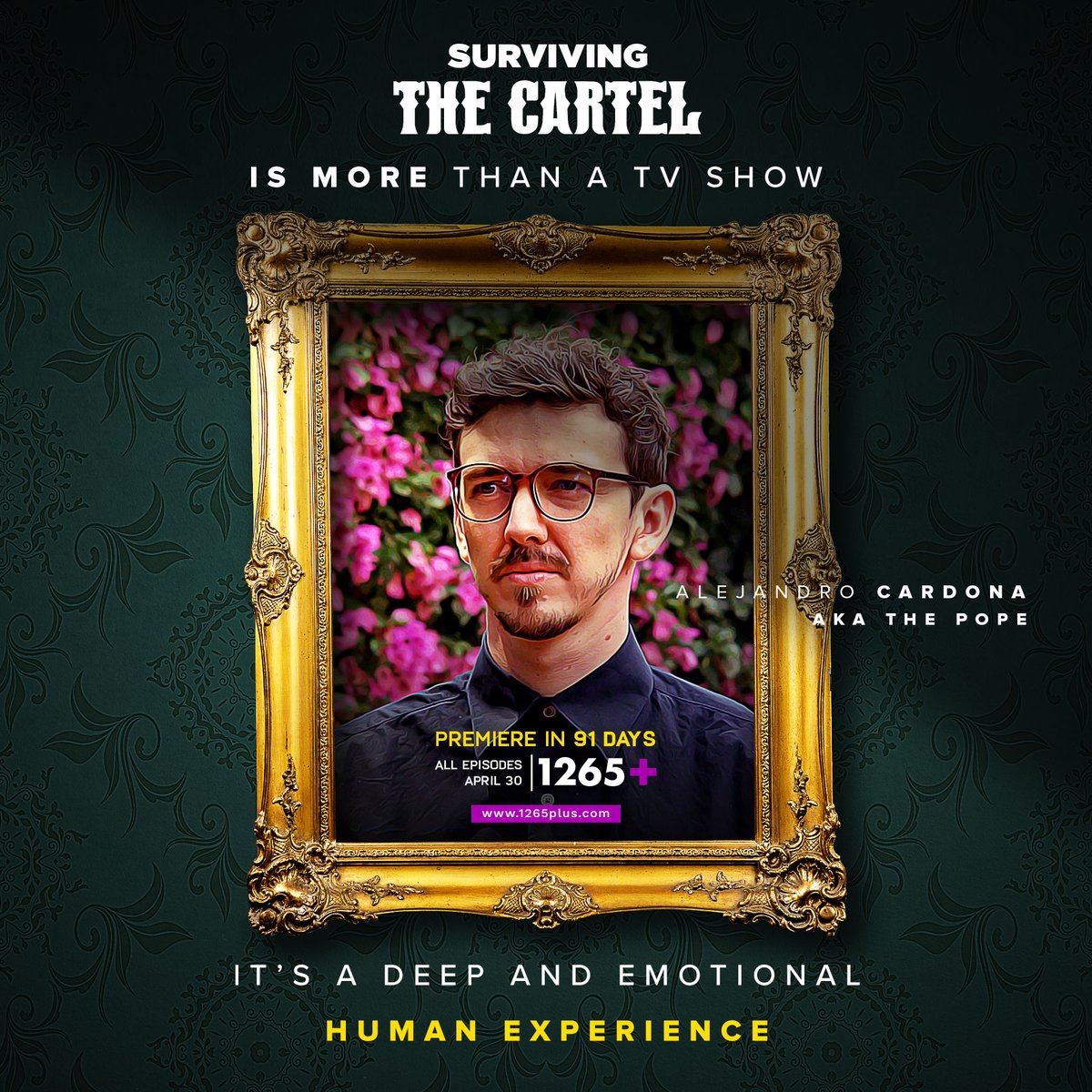 1265Films's tweet photo. Surviving The Cartel is more than a Tv Show; it's a deep and emotional HUMAN EXPERIENCE. Coming in 91 days exclusively on 1265+ (https://t.co/I4kPYFb9au). #1265films #1265plus #filmmaking #filmmakinglife #filmmakinggear #hybridcasting #filmmaking101 #FilmmakingTips https://t.co/xD3cvYjXoK