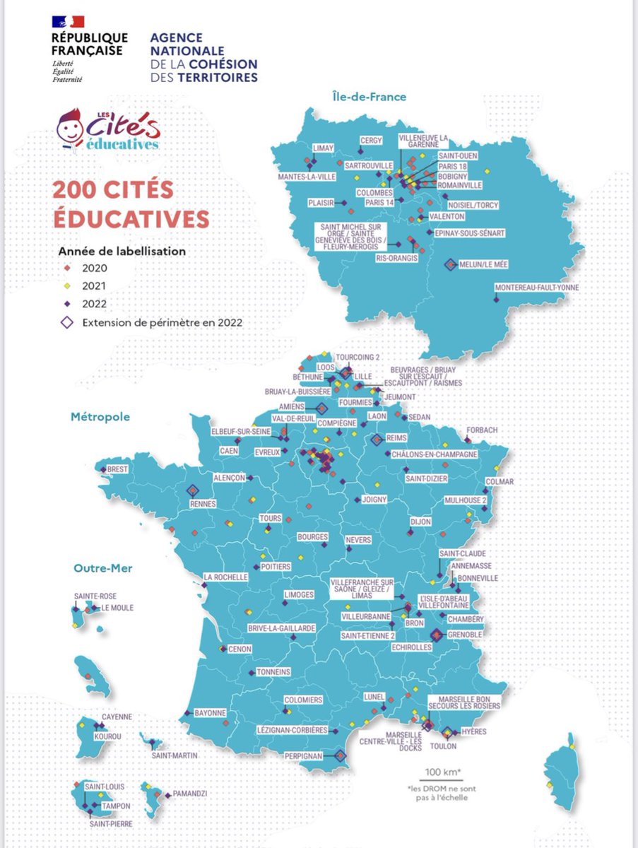 LigueParisEduc's tweet image. 74 nouvelles Cites éducatives labellisées aujourd’hui à l’occasion du Comité Interministériel des Villes avec deux nouveaux territoires lauréats pour Paris @Academie_Paris @Prefet75_IDF @MairieParis14 @mairie18paris