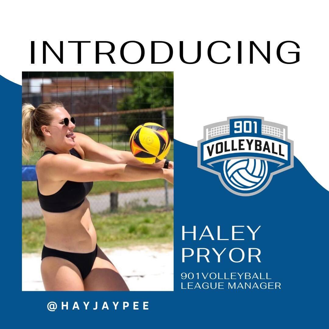 901Volleyball's tweet photo. Please join us in congratulating @hayjaypee on her selection as the 901Volleyball League Manager!!! 🎉🍾🥳

“I am excited to help continue the growth of 901Volleyball and promise to keep bringing the fun and competitive spirit to our league!” -Haley https://t.co/Xbf3L7o1GX
