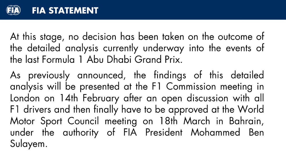 FIA tweet media