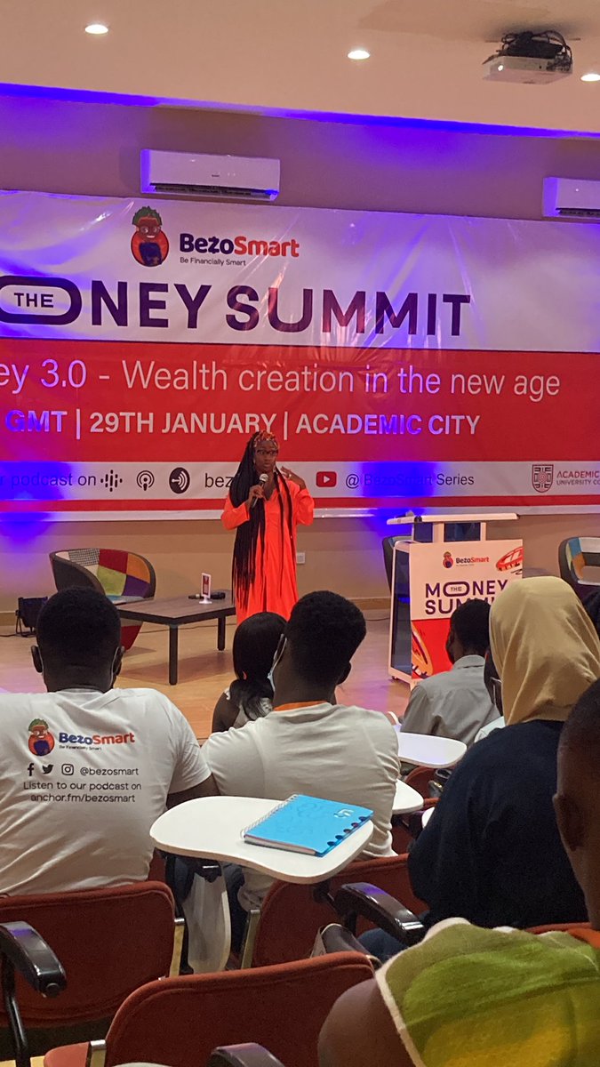 Speaking at #themoneysummit now is the phenomenal @talkative_mom with her unique perspective on wealth creation.