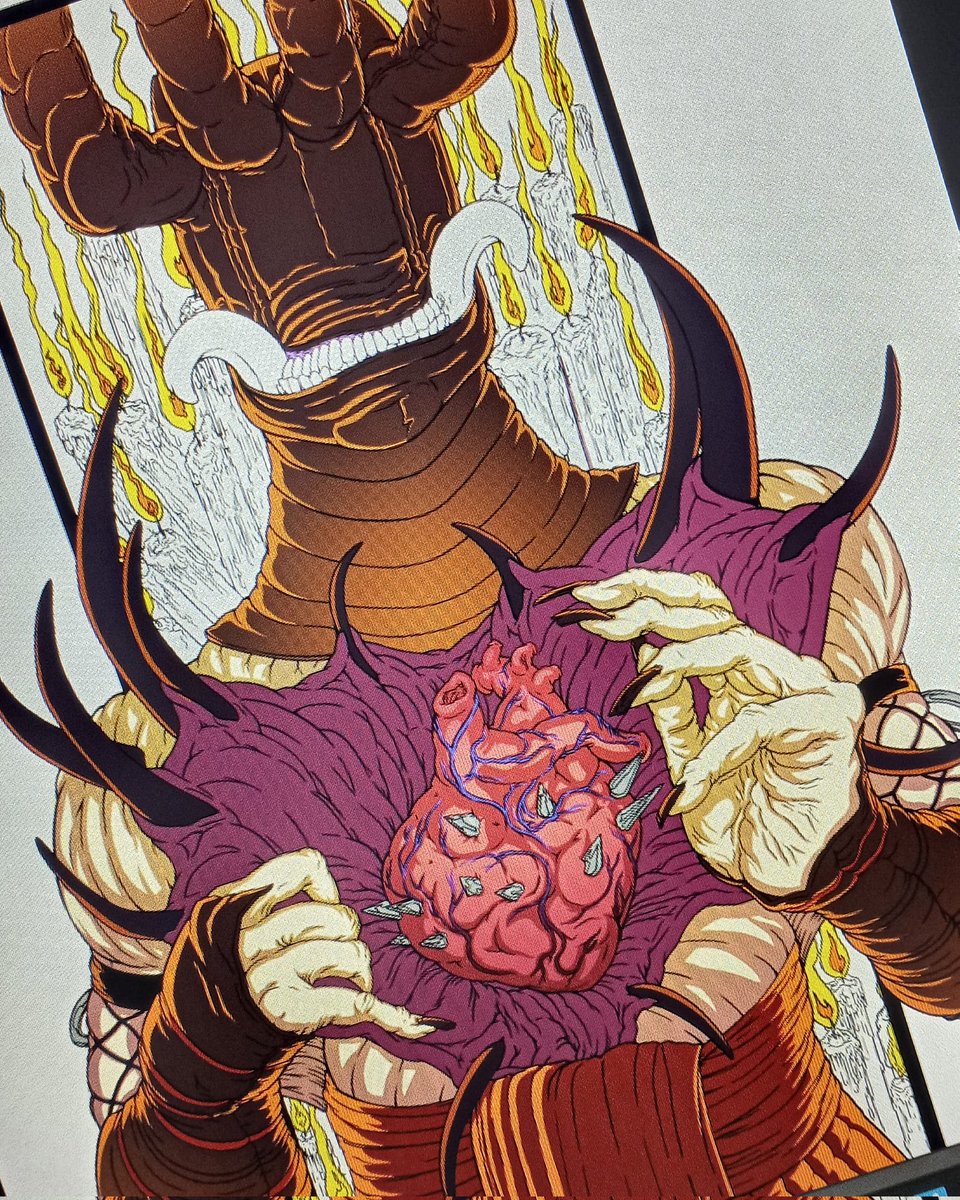 goodheartedgrim's tweet photo. I'm finally making progress with this one. 
#workinprogress #digitalart #BrutalLegend #Doviculus https://t.co/WLUquY5mJI