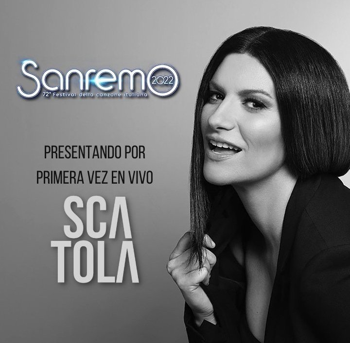 El próximo miércoles 2 de Febrero llega <a href="/LauraPausini/">Laura Pausini</a> al festival de #Sanremo para presentar por primera vez en vivo #Scatola 📦 #Caja #laurapausini