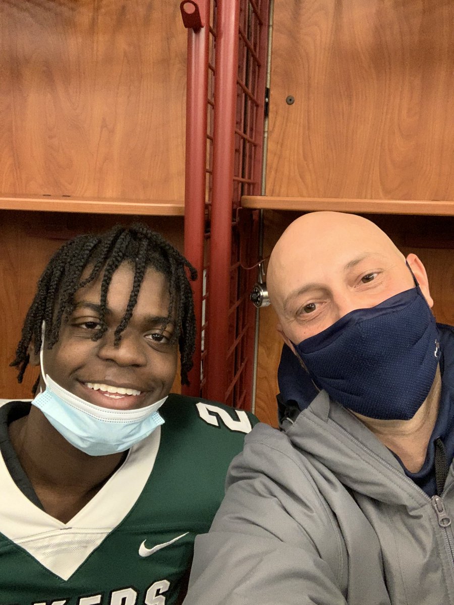 CoachJohnson20's tweet photo. @savion_little on his visit to @RULAKERFB this morning. Savion looking like he’s in his element. @coacheimer @WAHSBlackhawks @WestAuroraBB @WABlackhawkFB @WestAuroraHS https://t.co/GSUQW5n0hT