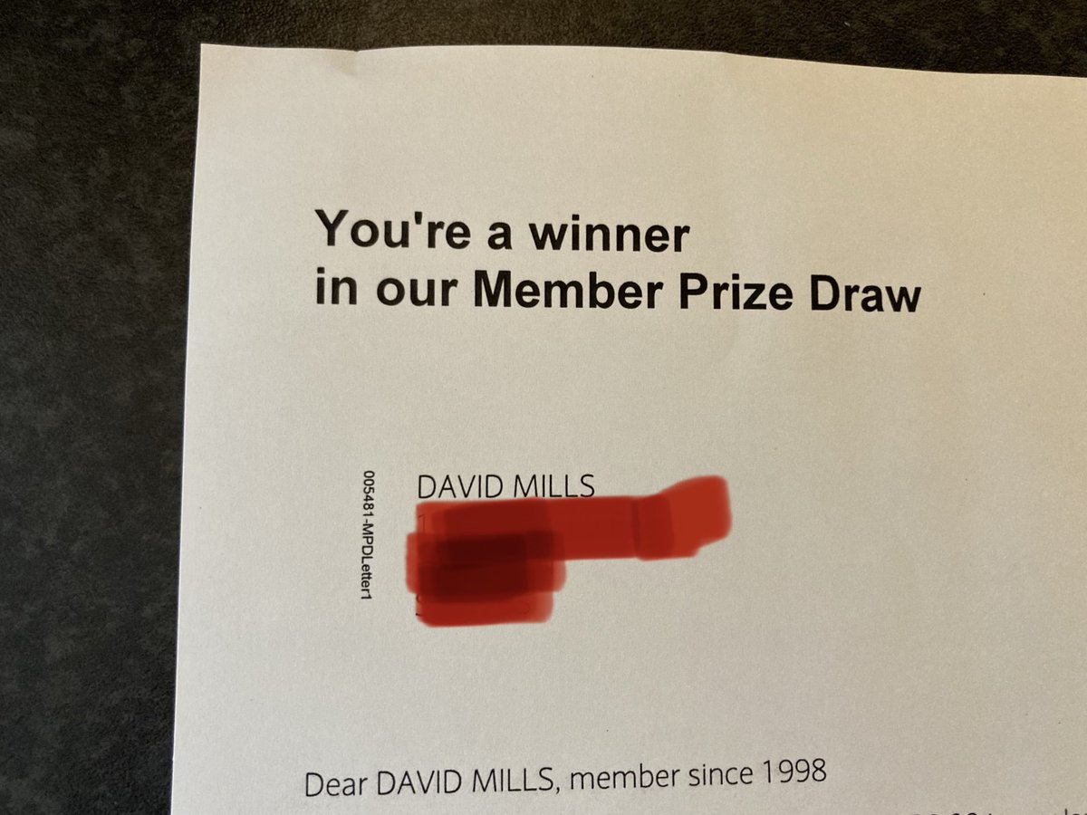 Thank you to @AskNationwide for bringing a lovely surprise through the post. Great idea doing a monthly prize draw for your customers