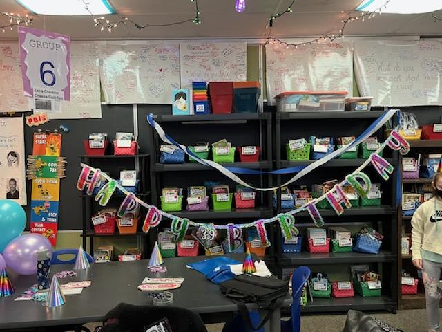 MrsTessier5th's tweet photo. Yesterday my class planned a surprise party for me, with the help my amazing coworkers! I'm not sure what I did to deserve it, but like I told my students' parents, I was overwhelmed- but in the BEST way possible! My students definitely made me feel so special all week!!🎂🥰 https://t.co/BYpOCr24VN