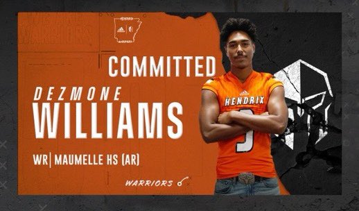 Dezmone10's tweet photo. I am truly blessed. I thank my family and coaches for getting me here I thank Coach Russ and Coach Buck for giving me the chance to continue my academic and athletic career. With that being said I am committing to Hendrix College!! Go Warriors 🟧⬛️ @RussHeidiSLC @NotCoachBuck https://t.co/dIikSDXpPC