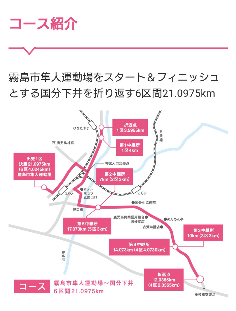 turn2end's tweet photo. 鹿児島県地区対抗女子駅伝

✅2022/1/30(日)
✅10:00 Start

🔽公式HP
https://t.co/lZwn7ydKgi
🔽チーム紹介
https://t.co/EI6k2zgD7J

📺ライブ配信
https://t.co/MKn06Mo0nY

倉岡奈々選手(鹿児島銀行)は肝属チームにエントリー https://t.co/j2wfTULMW9