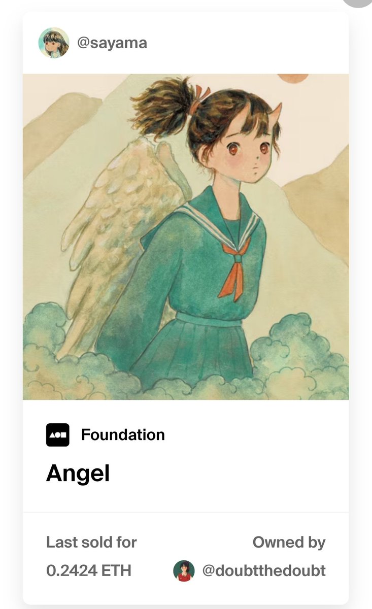 ☆・ଘ"Angel"⋆ ⭑sold
owner <a href="/Doubtthedoubt/">Angel~n~Hell (✿ -_❛)や</a>
Thank you for your support
It's an honor to have my work be part of your Collection.♥
I am very happy and appreciate.

ଘ(⸝⸝ʚ̴̶̷̆ᴗʚ̴̶̷̆⸝⸝ )つ━☆｡ﾟﾟ･｡･ﾟﾟ｡