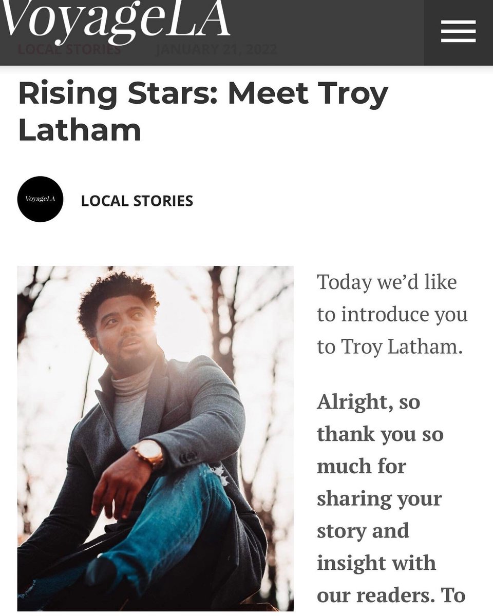 TroyL2011's tweet photo. I want to thank @voyagelamag for featuring me for January 2022! Thank you for allowing me to share my story. I appreciate it and grateful 🌟📸 

Check out my article 👍🏾 https://t.co/9dQWjF4uSQ