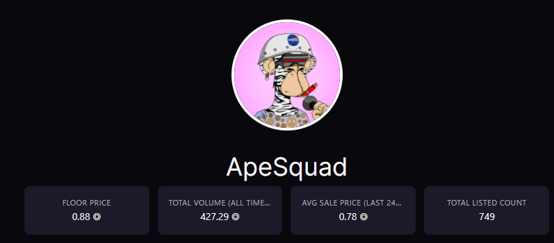 Cgv_Sol's tweet photo. Input @SolApe_squad 

Only a few hours in @MagicEden_NFT , the floor has risen from the mint price of 0.5sol to 0.88sol, the volume is up and they are not labeled as Derivative. Amazing community. Big project

https://t.co/wsLBxwnBQc https://t.co/wSF04uvr5o