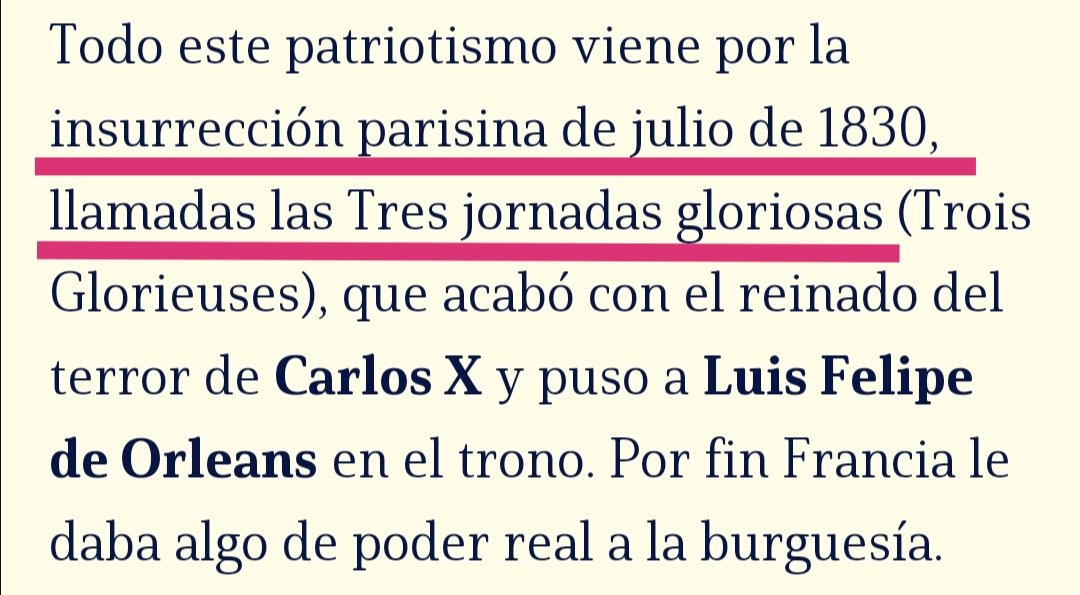⛔ BULO de <a href="/iescolar/">Ignacio Escolar</a>. "Rigoberta Bandini y el pecho estilo Delacroix: el pintor francés representó la Revolución Francesa con una alegoría sexualiazada encarnada en Marianne".

❌ FALSO:  Delacroix representó la insurrección parisina de 1830.
historia-arte.com/obras/libertad…