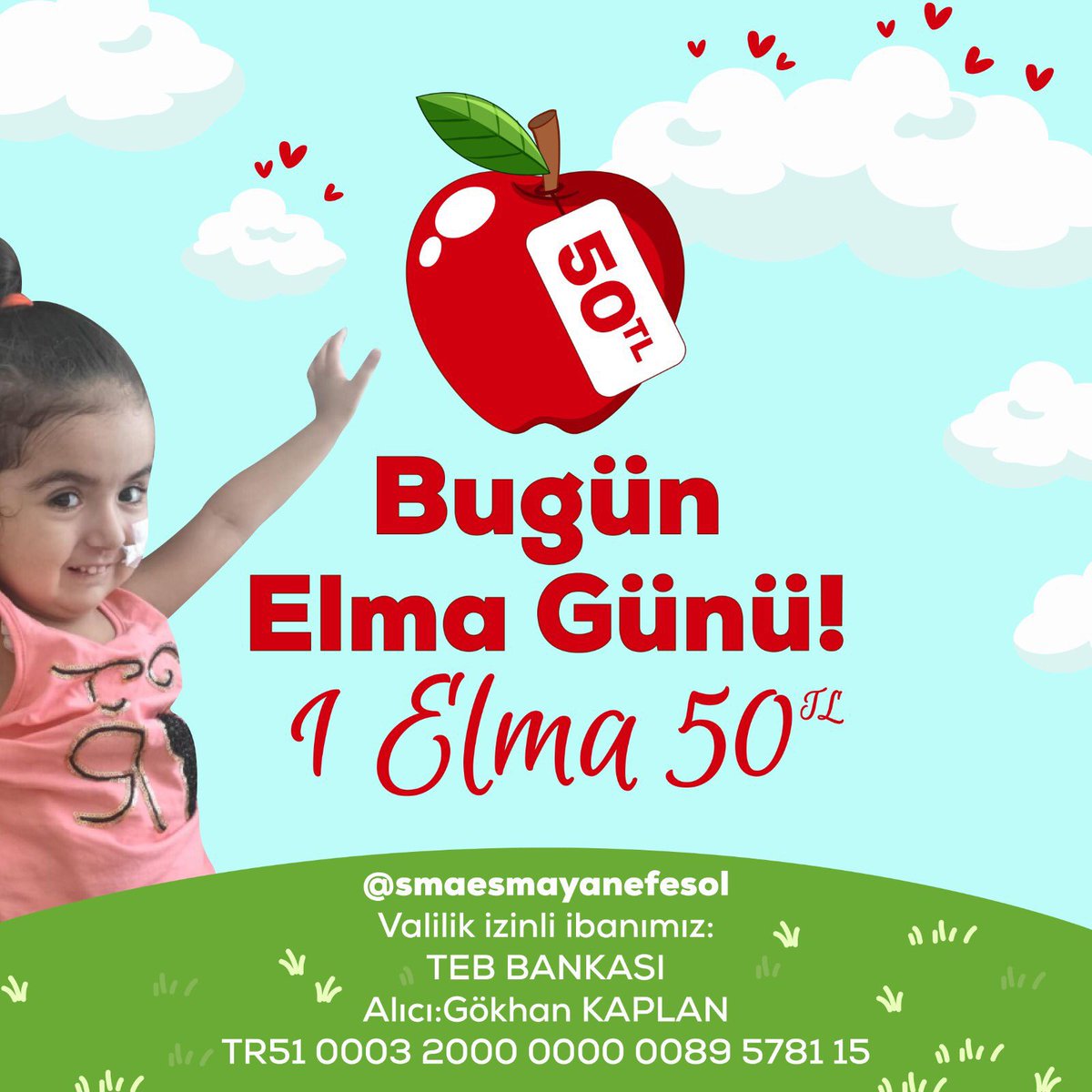 SMA Hastası  bebeklerimizinde gülmeye oynamaya hakkı var, anne ve babalarında evlatlarını sağlıklı görmeye hakkı var, Sma hastası bebeklerimize destek olalım bu insani ve vicdani bir vazifedir. @Esmayaumutol1 <a href="/tgrlsma/">asdfg</a> <a href="/MerveKs07715294/">Merve Köse</a>