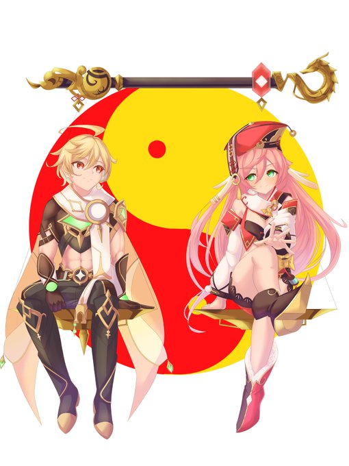 煙緋×空

#原神 
#Genshinfanart 