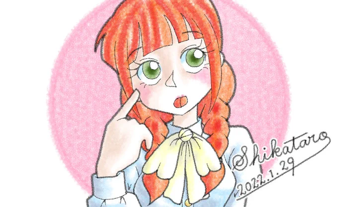 「んべっ😛」
みたいな感じ😆

#イラスト #オリジナル #CintiqPro13 #CLIPSTUDIOPAINT 