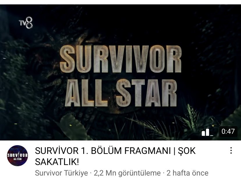 Adem’in döndüğü fragman şimdiden survivor’un ilk bölümünün izlenme sayısını geçmiş bile… Gerçek survivor bugün başlıyor diyebilir miyiz?🔥

#SurvivorAllStar2022
#akfc #AdemKılıççı