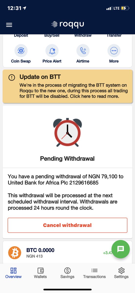 BryanDan211's tweet photo. @roqqupay Please my withdrawal have been pending and it’s more than 24hrs already https://t.co/SQM6Mhw2Xl
