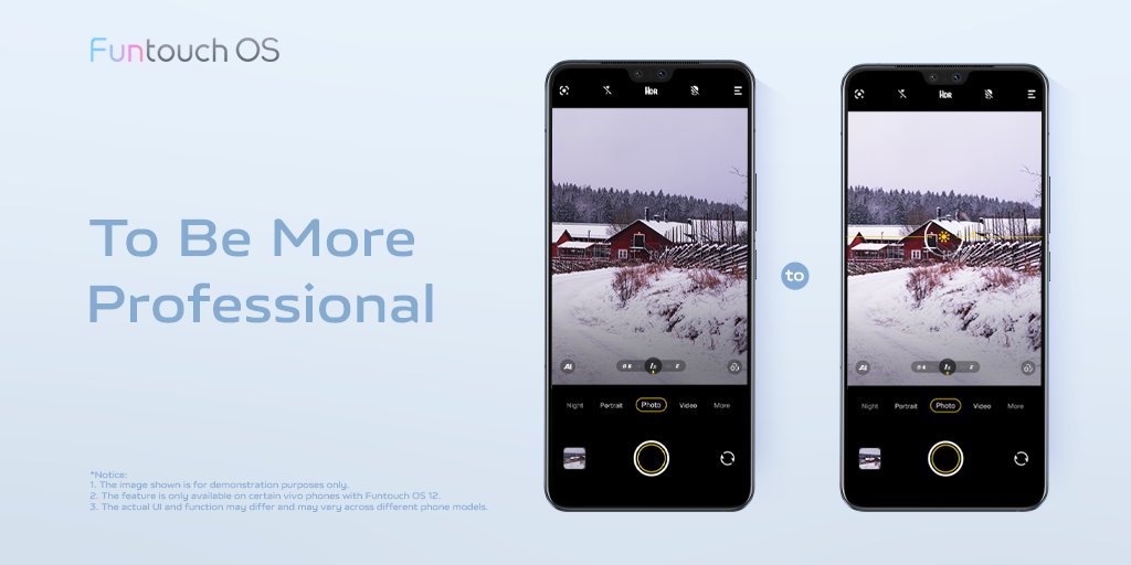 OriginOS_Global's tweet photo. #ProfessionalViewfinderSystem prepares you for being more PROFESSIONAL when shooting.
#vivo #FuntouchOS #ProfessionalViewfinderSystem #FunForViewing #FunForShooting https://t.co/LJUn5sB4e0