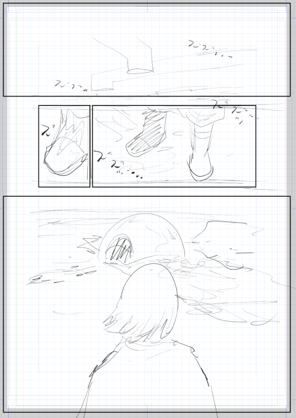 今こんなとこを描いております。じわじわ怖いすよね。
#アクダマドライブ 