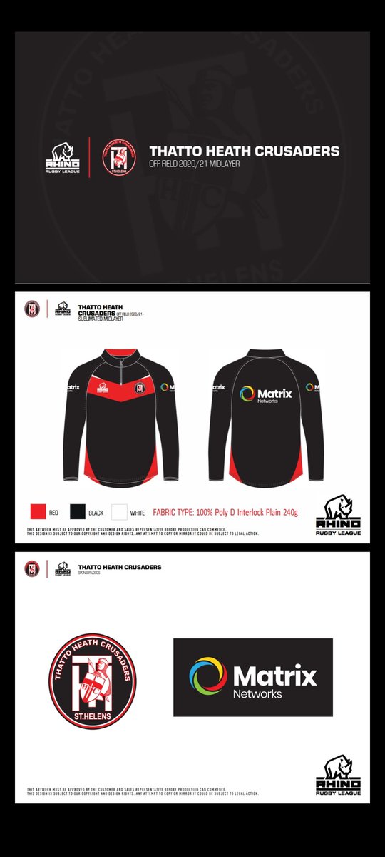 This year we have also welcomed <a href="/matrix_networks/">Matrix Networks</a> on board as one of our sponsors who have helped out massively to help kit out the lads in these midlayers supplied by @Rhino_RL 
Without your support, community rugby wouldn't survive 👏. Thanks so much.  <a href="/ThattoRugby/">Thatto Heath Crusaders</a>