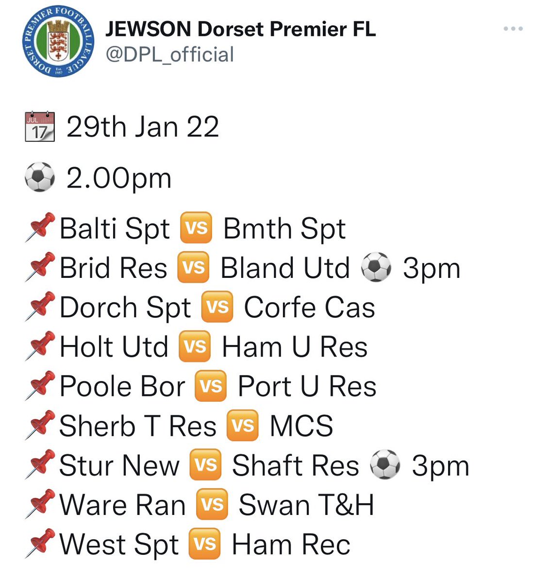Exactly this 👏🏻 In the Bmth, Xch or Poole area, we have home games at @HamworthyUtdFC or @verwoodtownfc for a taste of @nls_wessex action. Alternatively, a feast of @DPL_official matches are available👇🏻 You’ve literally nothing to lose (apart from less than £10 to get in 😉)