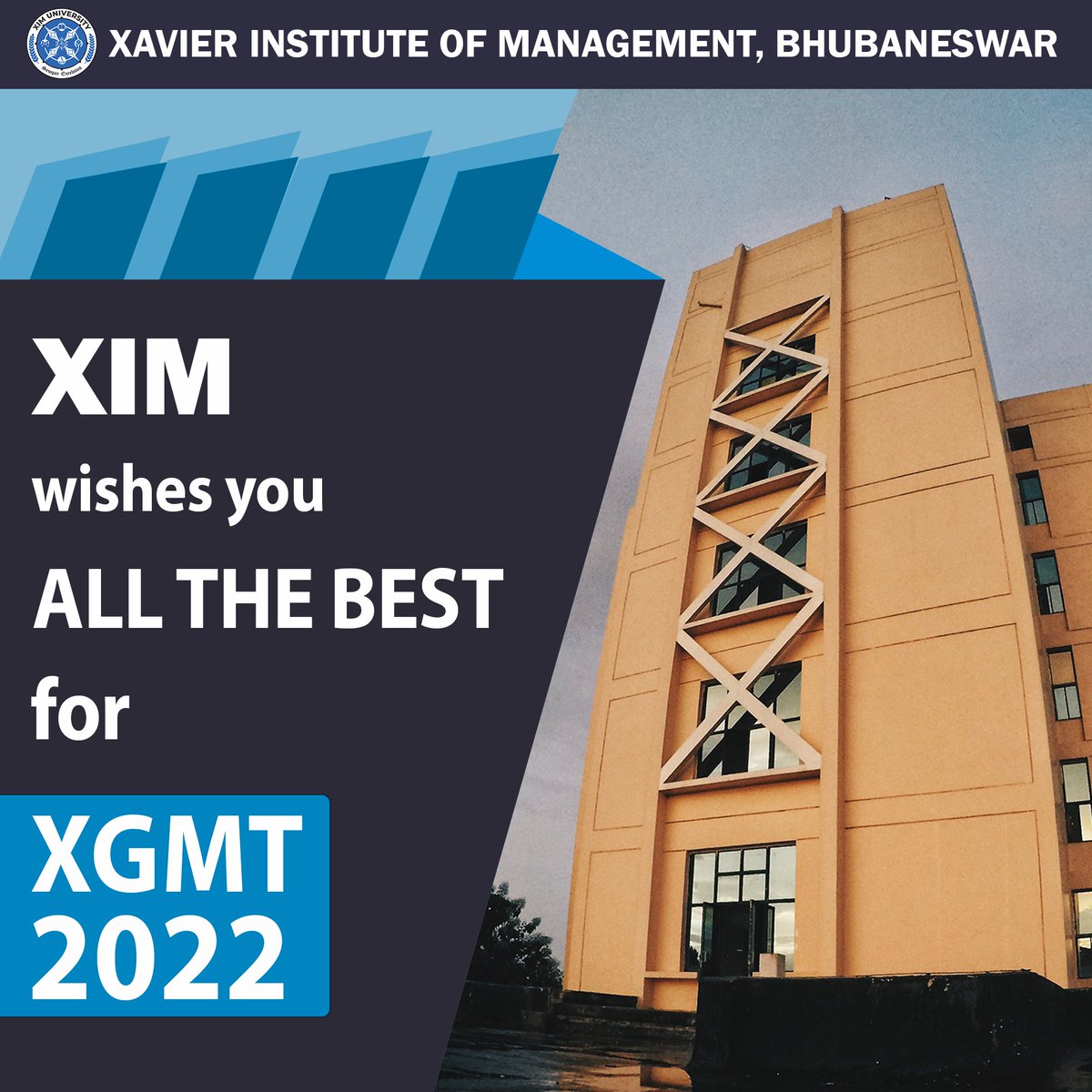 ximb_official's tweet photo. XIM, Bhubaneswar has long been the standard of excellence and we look forward to hosting you. XIM wishes you all the very best for XGMT-2022.
#MBA #XIM #XGMT #XGMT2022 https://t.co/VHgFoqwFAY