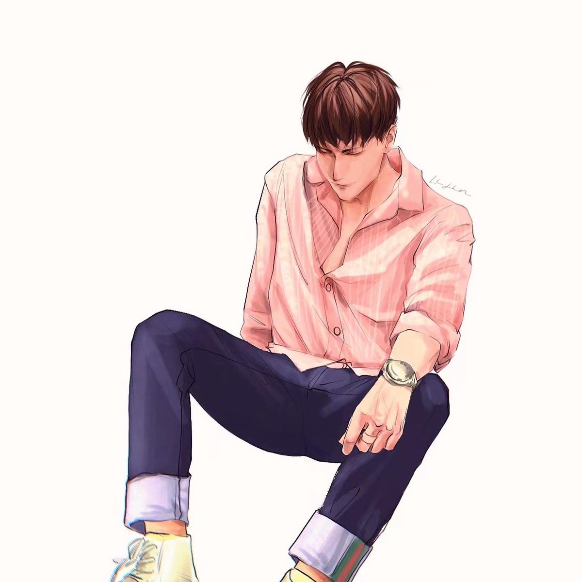 anyueyezi's tweet photo. A person who is extremely seductive and warm and sunny. Thank you, Li Jin,for painting different aspects of him.@0808_lijin @octotul #MaxTulArtwork https://t.co/vDLAjGVaba