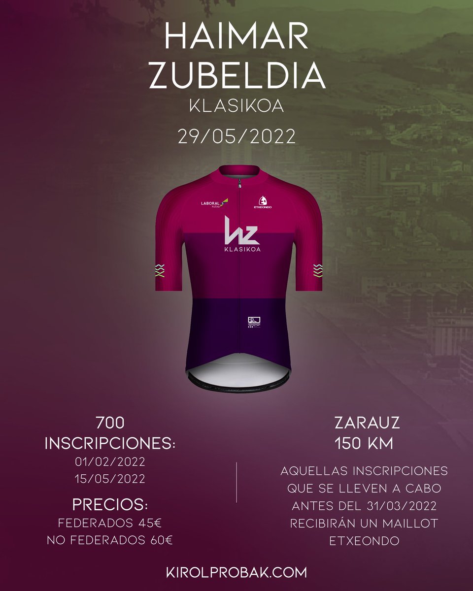 hzubeldia's tweet photo. Bueltan gara!
Estamos de vuelta!
We are back!

#zzelkartea @etxeondo_ @LABORALkutxa @SkodaMenabi @FullgasSport #yogurgoenaga @TurismoZarautz @RealeSeguros1 #izarri_okindegia #pgesalaga #frutasdelhoyo @TrekBikesSpain https://t.co/zTX1cyaRyT