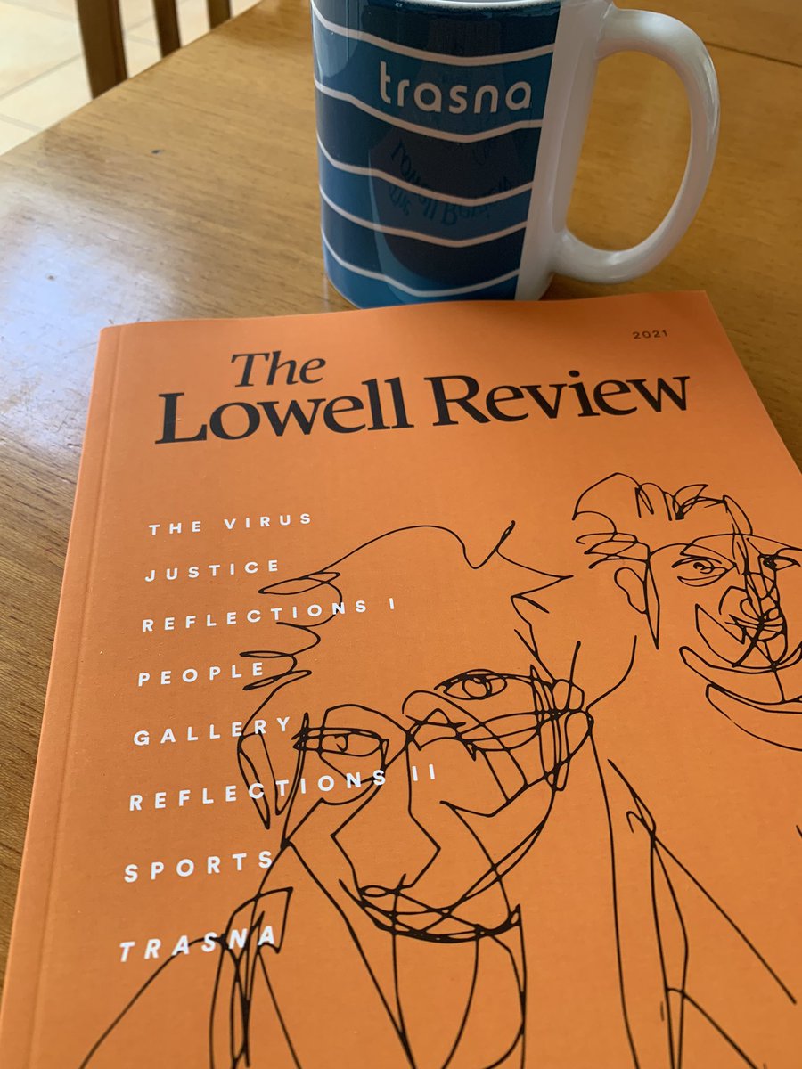 Trasna_'s tweet photo. Lovely #bookpost today - my copy of The Lowell Review arrived (w a @Trasna_ mug!). Lovely to be in the company of @Nessao @JulieWard_ #ClareMulvany #JeanOBrien #JoeWhelan @BillyFenton7 @ChrisOConchobar & many others. A wonderful lit mag from Lowell, MA https://t.co/P5MMEdBCtf