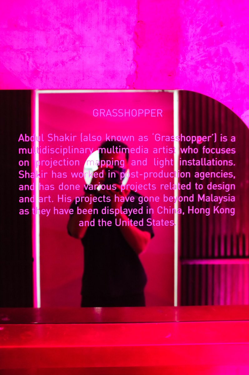 belalanghopper's tweet photo. Thank you so much for the opportunity. It was a great collaboration and I do look forward to the next one!
Installation & Visual by: @grassh_opper
#beyondmy #beyondsenses #projectionmapping #visualart #lightsinstallation #BeyondMY #BeyondSenses #BeyondSessionsKL https://t.co/d77Hbb2NPp