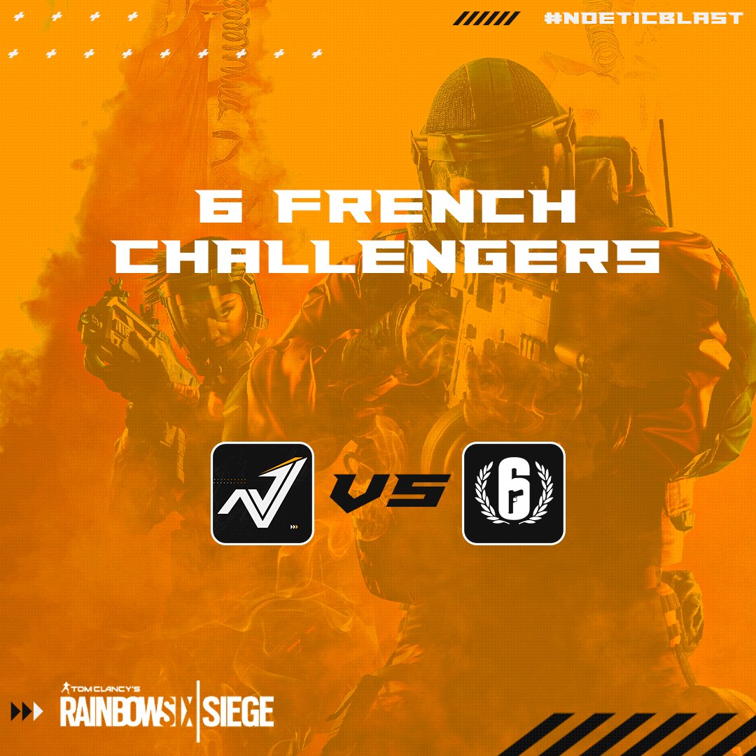 noeticGG's tweet photo. ǁ Esports ǁ
Félicitations à nos joueurs de @noeticGG qui remportent leur match contre les snowmen et qui se qualifient pour la demi-finale de ce soir à 18h contre les EX-Totem durant la 6 French Challengers.
#R6FC #noeticBLAST #noeticesport https://t.co/V47VP3zM4a