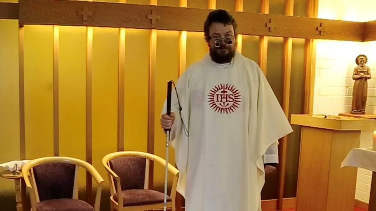 This video, one in a series on the integration of people with disabilities into the life of the Catholic Church, focuses on #Jesuit Justin Glyn, a visually impaired priest. #IamChurch buff.ly/3ApeekP