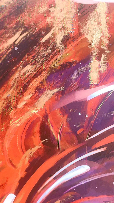 このイラストボード、美術館に出展された現物だそうで、江川さんご自身の手で金やラメの加筆がなされてる一点物という……とんでもないものを手に入れてしまった。(しかもサイン入り) 