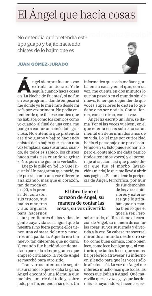 Escribo sobre una de las mejores personas que hay, <a href="/angelmartin_nc/">Ángel Martín</a>. Sobre su voz y sus voces. Dale un RT si su informativo te hace feliz.