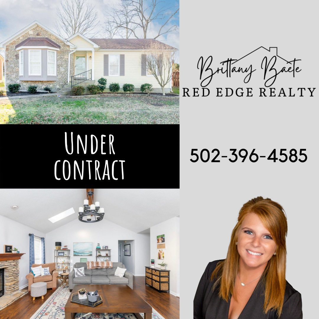 RealtorBrittKY's tweet photo. Under contract!! Over 30 showings and multiple offers. Call me if you’re ready to buy or sell. #rededgerealty #brokerbrittany #listwithbritt #louisvillerealestate #jtown https://t.co/PbraWozIdZ