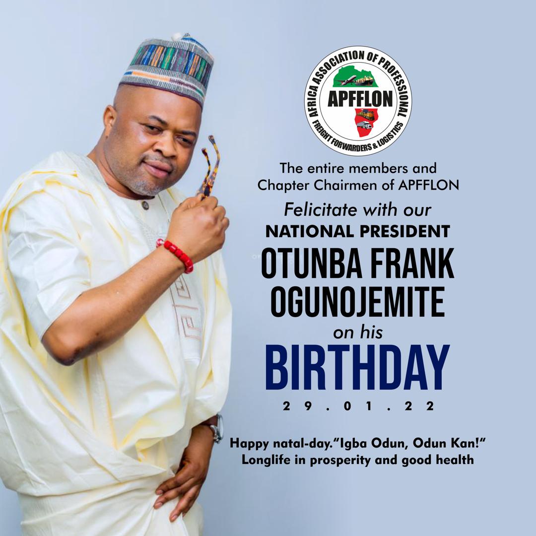 apfflon's tweet photo. Happy birthday to a visionary leader, the National President of #APFFLON, may you continue to age with God's abundant grace...🎂🍾🥂 https://t.co/7jA18ig6zO