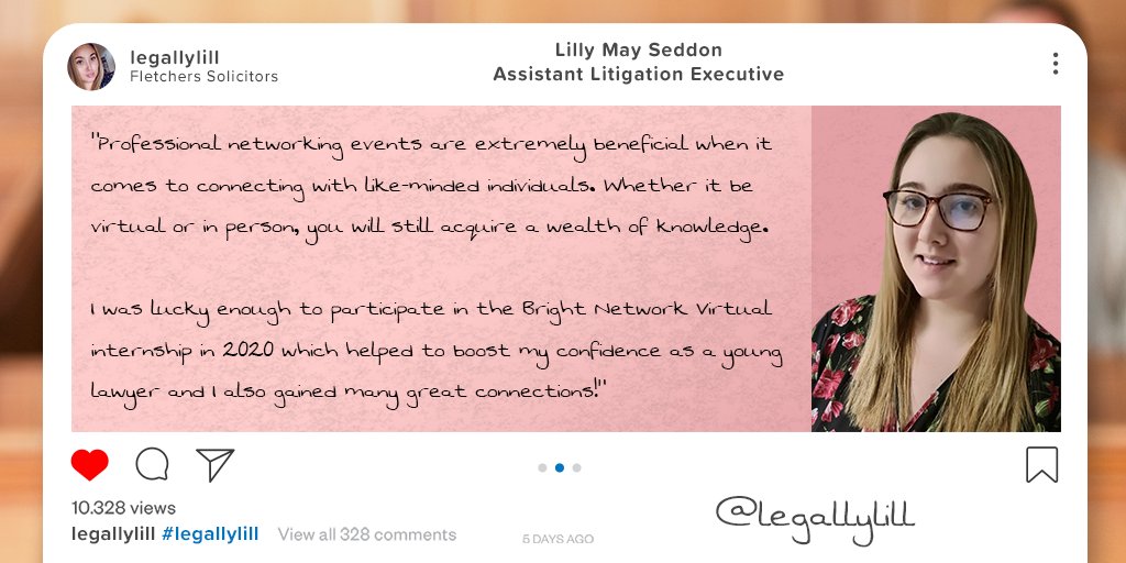 Assistant Litigation Executive, Lilly May Seddon, talks about how networking as a young lawyer can help strengthen and further enhance your current skill set. 

Follow Lilly's journey on Instagram @LegallyLill

➡️ ow.ly/C3gS30s4Ii4

#YoungLawyer #MedicalNegligenceLaw