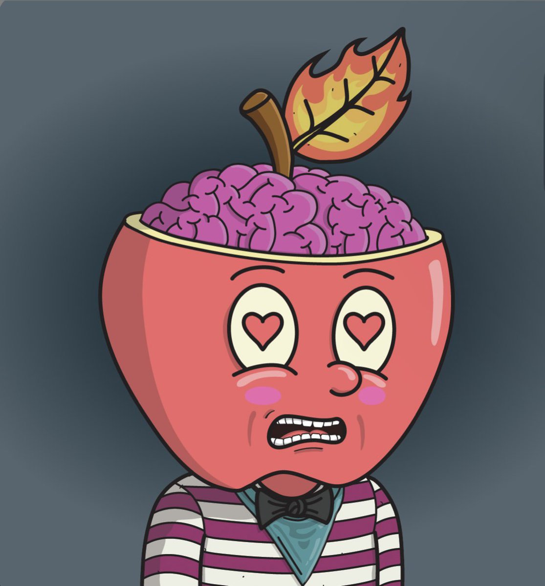 IjussWokeUp_Doe's tweet photo. I can honestly say I’ve been with @AppleHeadsNFT from the start. I’m not an active discord member but I pop in when I can to say hi, and Wgmi because I KNOW what’s in store. Awesome roadmap, CRISPPPPP artwork no fake hype all organic and great team behind them. Got my lover-crisp https://t.co/5y2axXAOYd