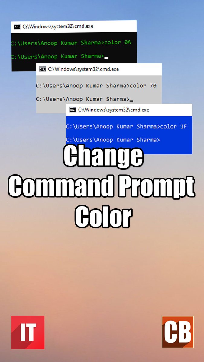 Coding_Bash's tweet image. How to change Command Prompt&apos;s Background and Foreground color?

Watch in this #youtubeshorts 
youtube.com/watch?v=o2C6-A…

#Shorts #commandprompt #cmd #tricks #Windows #Hacks #programming #programminglife #tutorials #videotutorials #shortvideo