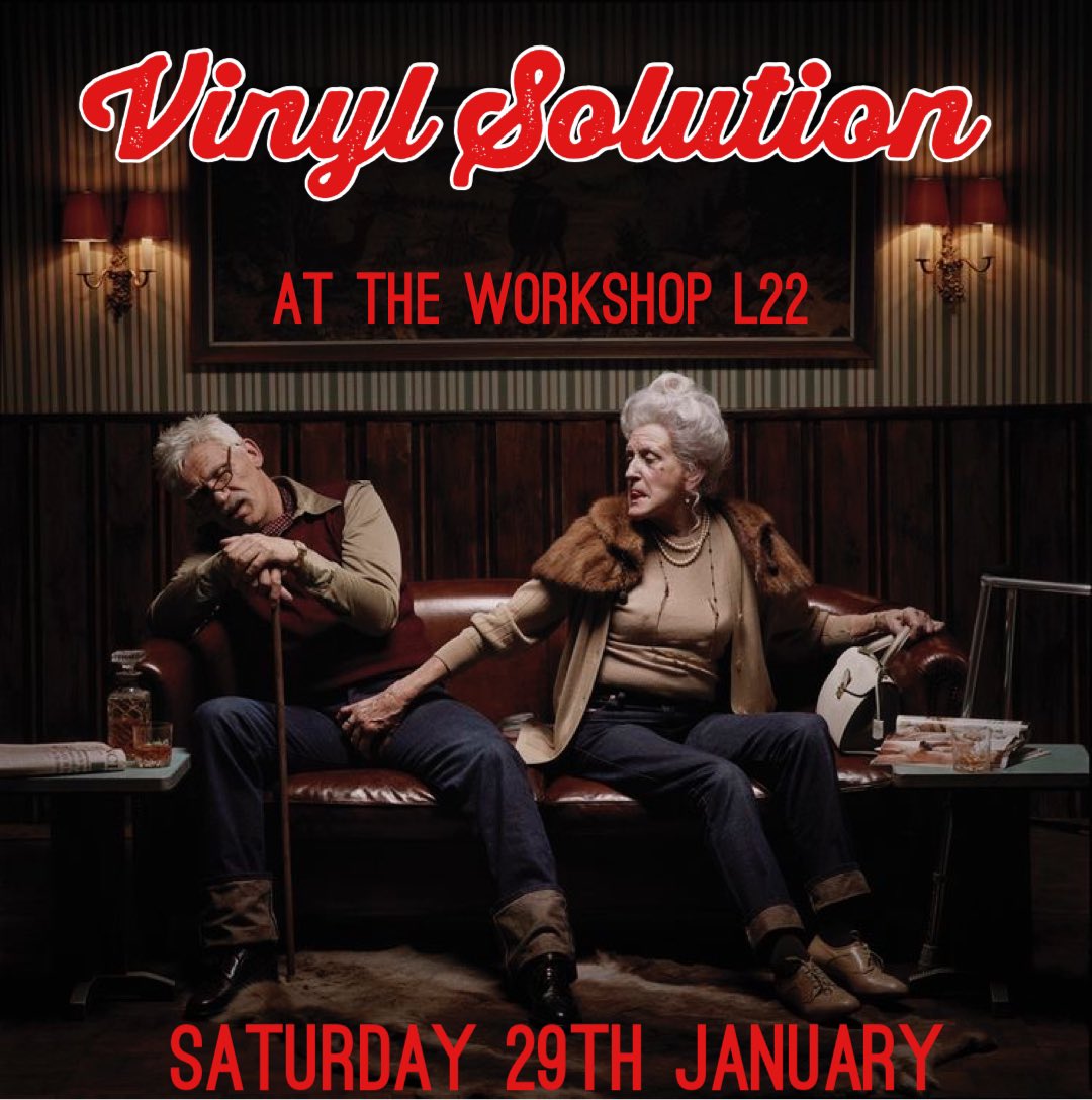 TONIGHT!!!
In the bar <a href="/TheWorkshopL22/">The Workshop</a> Your new favourite night out starts at 8:00.
All vinyl, all eclectic, all lovingly curated just for you.
See you there. X