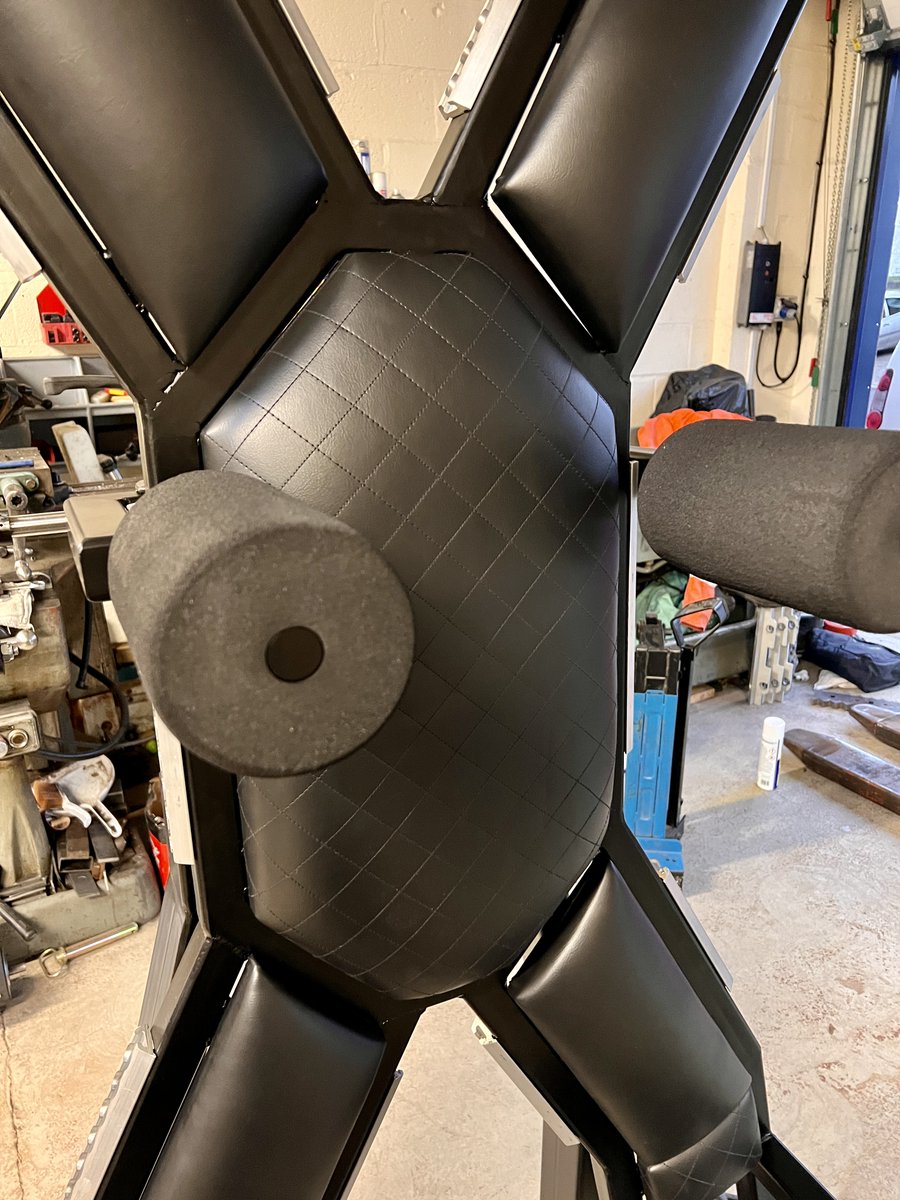 Enfettered8's tweet photo. Aircraft rail and straps for extra security and bondage and adjustable feet added to make one size fit the vast majority, a few non photo shopped pics from our workshop....#EverEvolving #EverImproving https://t.co/MPnCjCfXqr