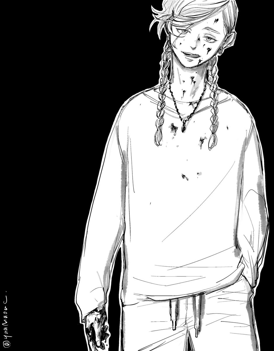 よく返り血を浴びてる蘭…血描くの実は好き #東京卍FA #灰谷蘭 